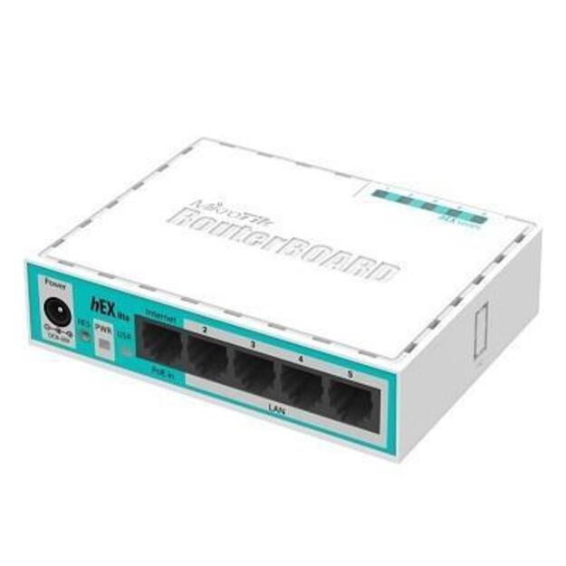 Maršrutizatorius NET ROUTER 10/100M 5PORT/HEX LITE RB750R2 MIKROTIK