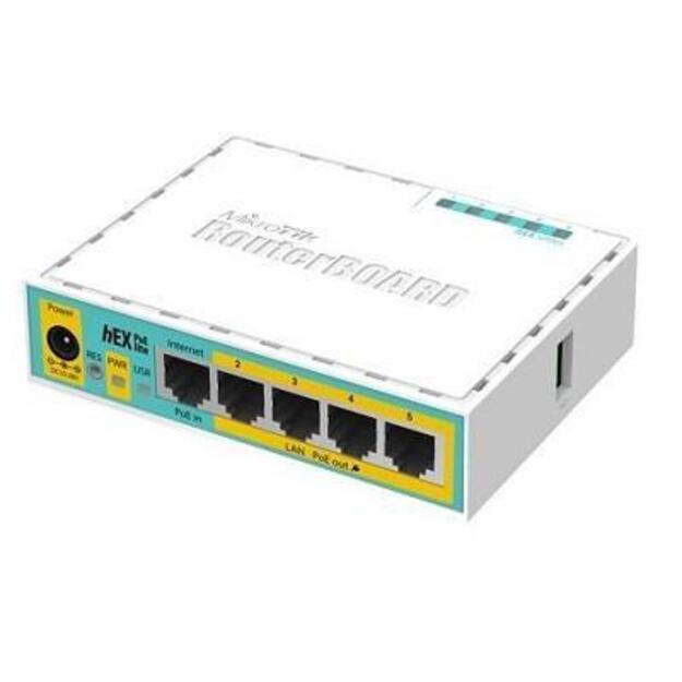 Maršrutizatorius NET ROUTER 10/100M 5PORT HEX/POE LITE RB750UPR2 MIKROTIK