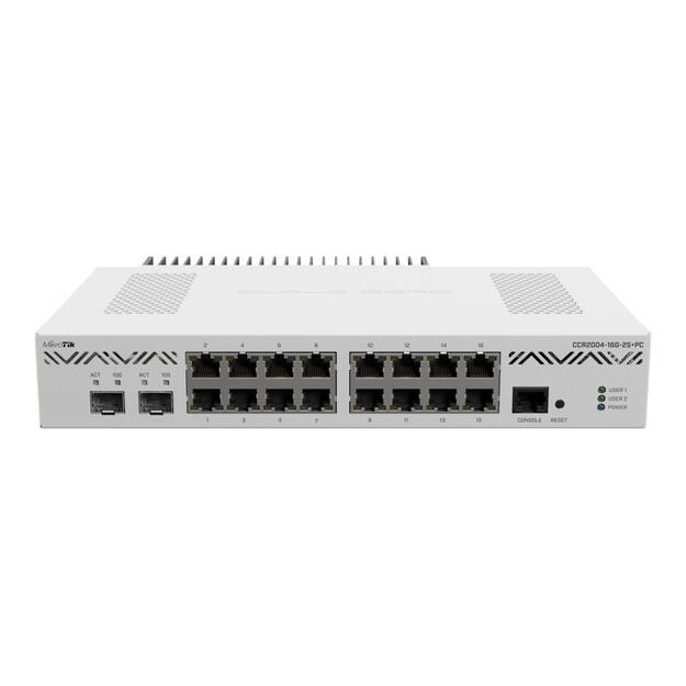 Maršrutizatorius NET ROUTER 1000M 16PORT/CCR2004-16G-2S+PC MIKROTIK