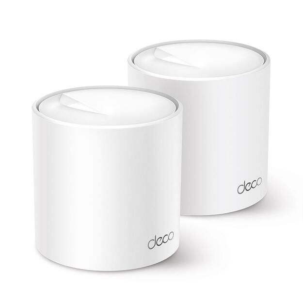 Namų bevielio Mesh tinklo sistema TP-LINK 2-pack 2900Mbps Wi-Fi 6 3x10/100/1000M antennas 2 DECOX50(2-PACK)