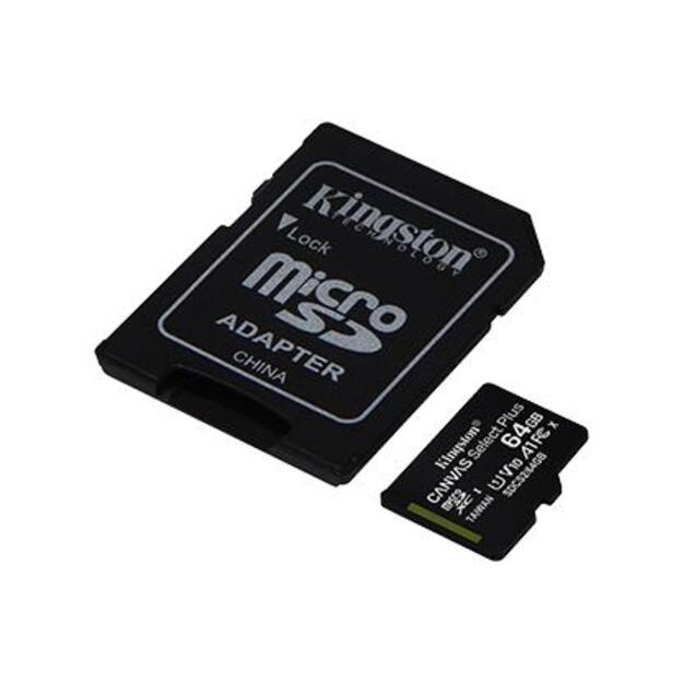 MEMORY MICRO SDXC 64GB UHS-I/3PACK SDCS2/64GB-3P1A KINGSTON