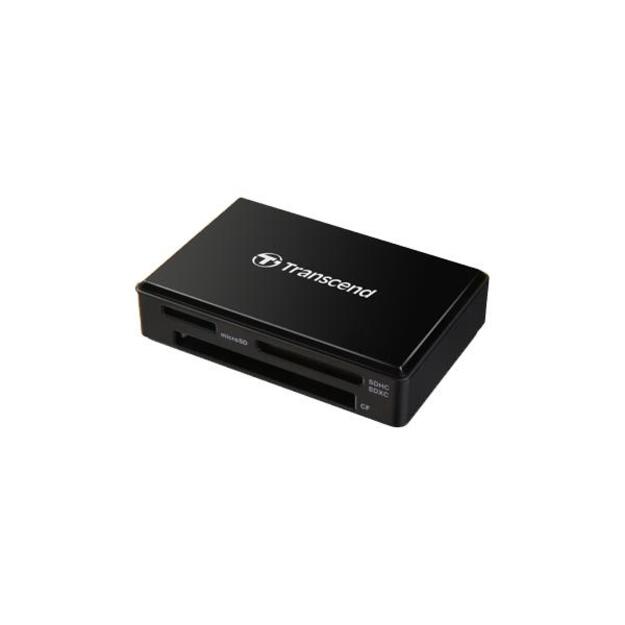 Atminties kortelių skaitytuvas MEMORY READER FLASH ALL-IN-1/USB3 BLACK TS-RDF8K2 TRANSCEND
