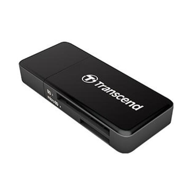 Atminties kortelių skaitytuvas MEMORY READER FLASH USB3 BLACK/TS-RDF5K TRANSCEND