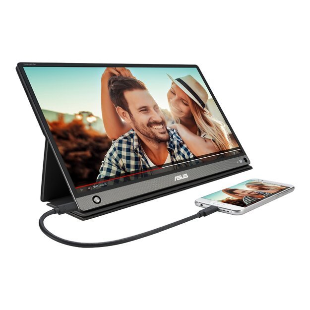 ASUS MB16AHP 15.6inch Portable monitor built-in battery WLED IPS 16:9 5ms 60Hz -1920x1080 220cd m2 USB Type-C adapter USB Type-A 3Y