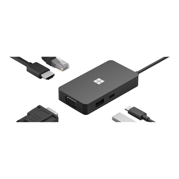 MS USB-C Travel Hub BG/YX/LT/SL Black
