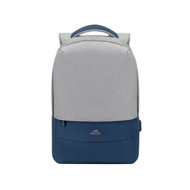 Nešiojamo kompiuterio kuprinė NB CASE ANTI-THEFT 15.6 /7562 GREY/DARK BLUE RIVACASE