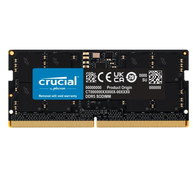 Operatyvioji atmintis (RAM) nešiojamam kompiuteriui NB MEMORY 16GB DDR5-4800 SO/CT16G48C40S5 CRUCIAL