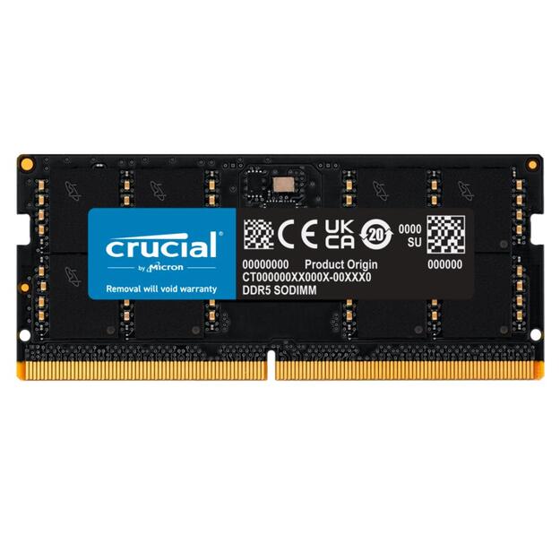 Operatyvioji atmintis (RAM) nešiojamam kompiuteriui NB MEMORY 32GB DDR5-4800 SO/CT32G48C40S5 CRUCIAL