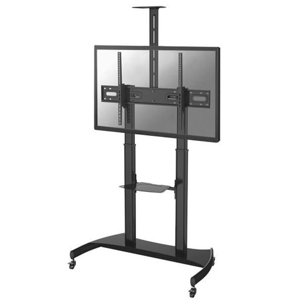 Televizoriaus/monitoriaus stovas su ratukais NEOMOUNTS BY NEWSTAR TV/Monitor Mobile FloorStand 60-100inch max 100kg height 134-166cm tilt black