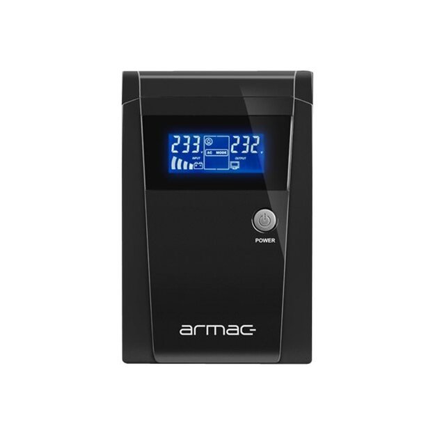 Nepertraukiamo maitinimo šaltinis UPS ARMAC O/1000E/LCD OFFICE Line-Interactive 1000E LCD 3x 230V PL OUT, USB