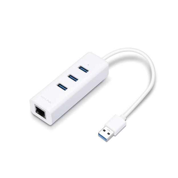 USB belaidžio tinklo adapteris USB3 3PORT 1000M UE330 TP-LINK