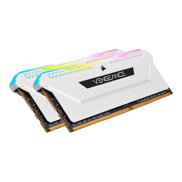 Operatyvioji atmintis (RAM) CORSAIR DDR4 32GB 2x16GB 3600MHz DIMM CL18 VENGEANCE RGB PRO SL White 1.35V XMP 2.0