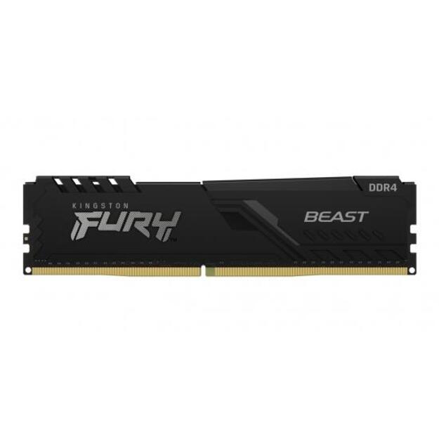Operatyvioji atmintis (RAM) KINGSTON 16GB 3200MHz DDR4 CL16 DIMM 1Gx8 FURY Beast Black