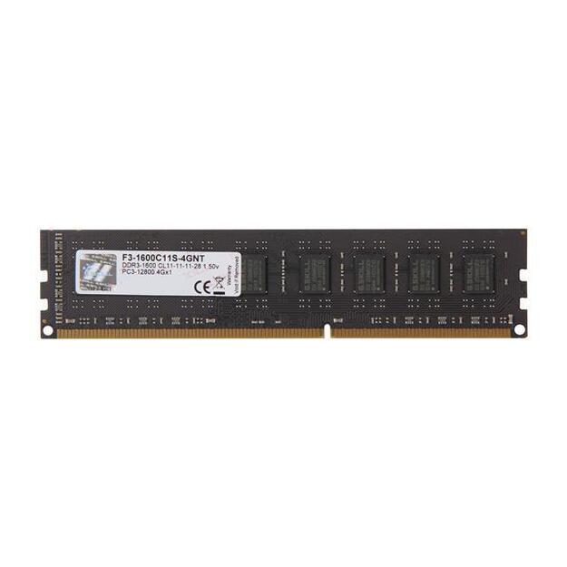 Operatyvioji atmintis (RAM) MEMORY DIMM 4GB PC12800 DDR3/F3-1600C11S-4GNT G.SKILL