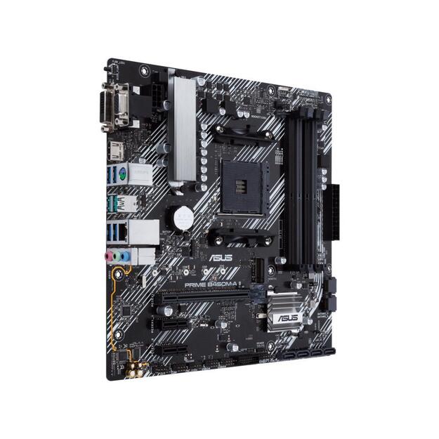 Pagrindinė plokštė|ASUS|AMD B450|SAM4|MicroATX|2xPCI-Express 2.0 1x|1xPCI-Express 3.0 16x|1xM.2|Memory DDR4|Memory slots 4|1x15pin D-sub|1xDVI|1xHDMI|2xAudio-In|1xAudio-Out|6xUSB 3.2|1xPS/2|1xRJ45|PRIMEB450M-AII