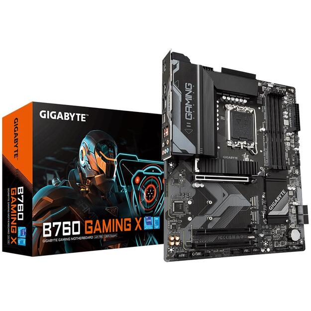 Pagrindinė plokštė GIGABYTE B760 GAMING X LGA 1700 1xHDMI 1xDP