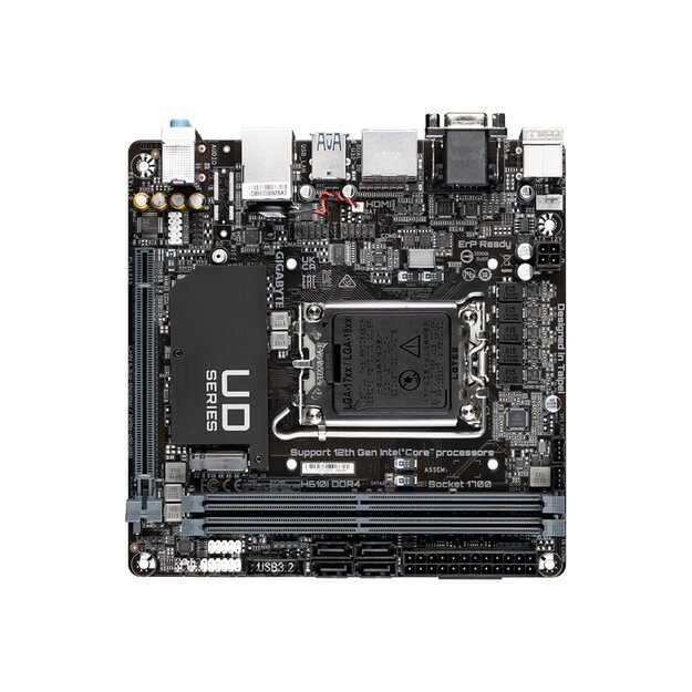 Pagrindinė plokštė GIGABYTE H610I DDR4 LGA 1700 1xHDMI 2xDP 1xD-Sub 4xSATA 6Gb/s