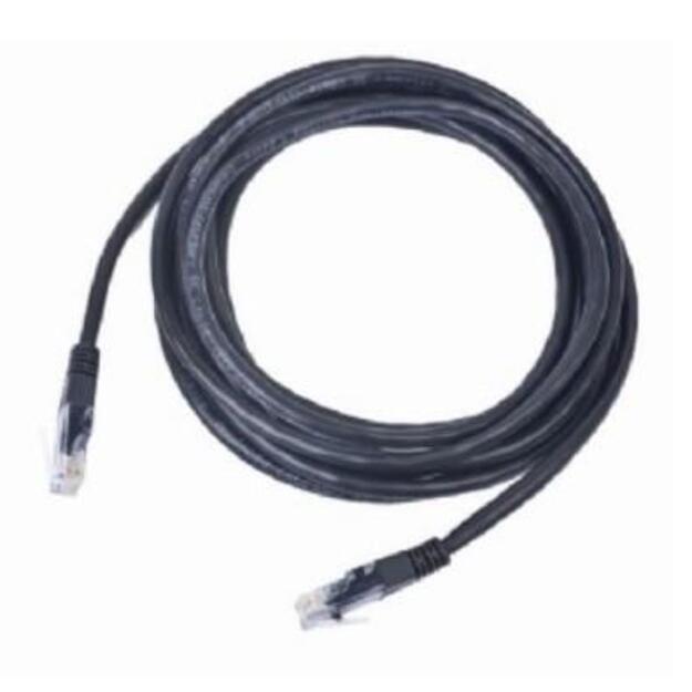 GEMBIRD PP12-5M/BK Gembird patchcord RJ45, cat.5e, UTP, 5m, black