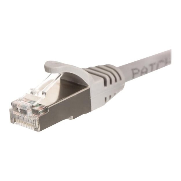 NETRACK BZPAT056F Netrack patch cable RJ45, snagless boot, Cat 6 FTP, 0,5m grey