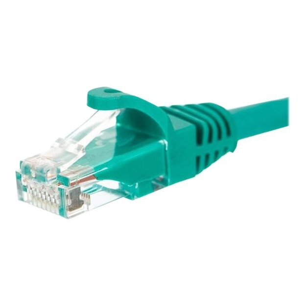 NETRACK BZPAT16G Netrack patch cable RJ45, snagless boot, Cat 6 UTP, 1m green