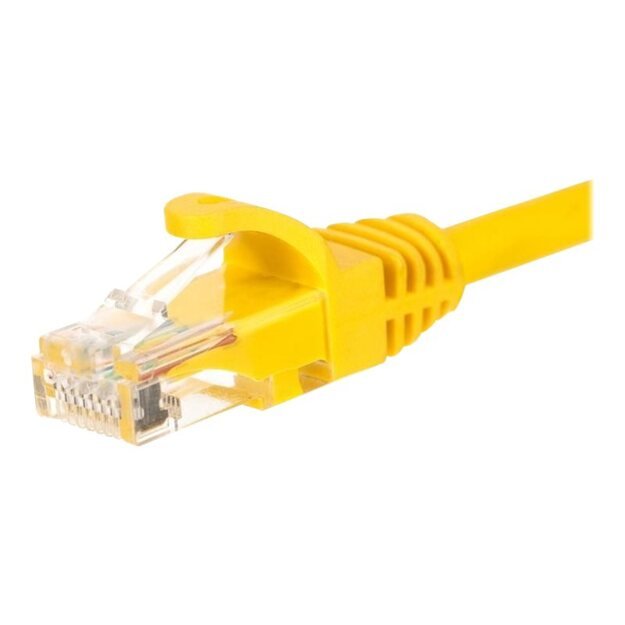 NETRACK BZPAT5UY Netrack patch cable RJ45, snagless boot, Cat 5e UTP, 5m yellow