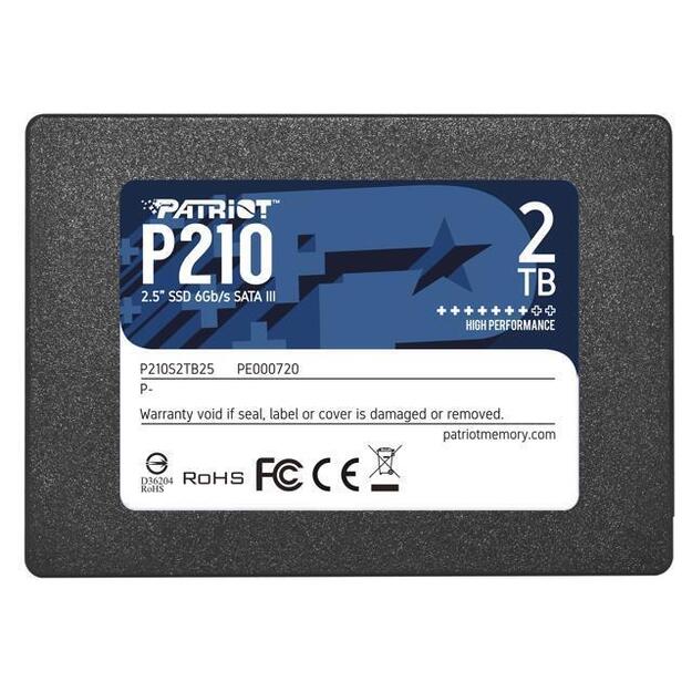 PATRIOT P210 2TB SSD SATA 3 Internal Solid State Drive 2.5inch