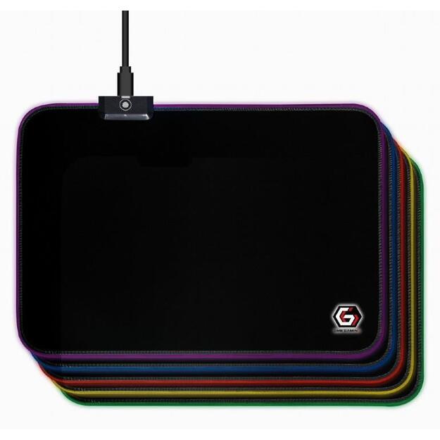 Pelės kilimėlis MOUSE PAD GAMING LED MEDIUM/MP-GAMELED-M GEMBIRD