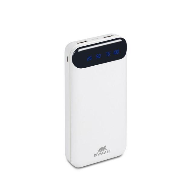 Išorinė baterija USB 20000MAH/WHITE VA2280 RIVACASE