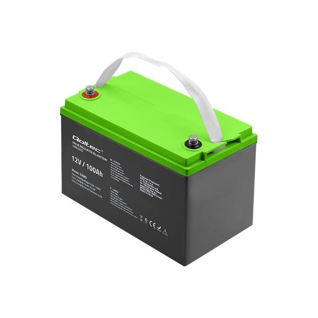 QOLTEC 53080 Gel Battery 12V 100Ah