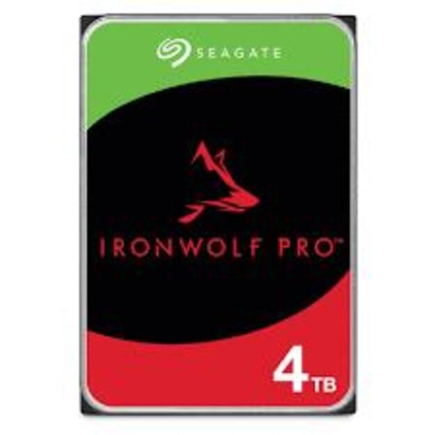 SEAGATE Ironwolf PRO Enterprise NAS HDD 4TB 7200rpm 6Gb/s SATA 256MB cache 8.9cm 3.5inch 24x7 for NAS & RAID Rackmount systems BLK