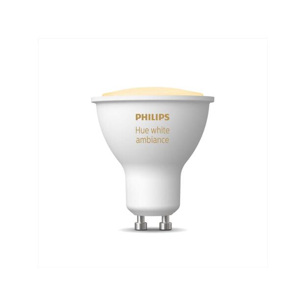 Išmanioji lemputė |PHILIPS|Power consumption 4.5 Watts|Luminous flux 350 Lumen|6500 K|220V-240V|Bluetooth/ZigBee|929001953309