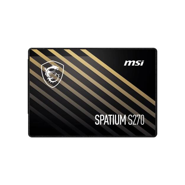 SSD|MSI|SPATIUM S270|960GB|SATA|3D NAND|Write speed 450 MBytes/sec|Read speed 500 MBytes/sec|2,5 |TBW 500 TB|MTBF 2000000 hours|S78-440P130-P83