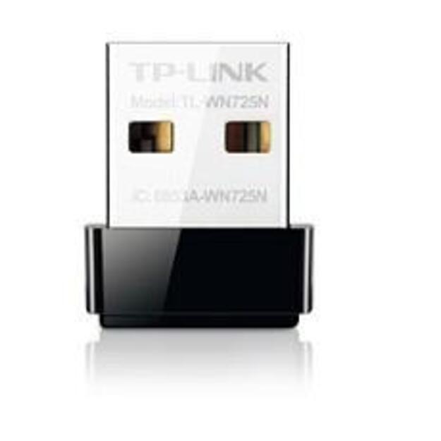 USB belaidžio tinklo adapteris TP-LINK N150 WLAN Nano Adapter 802.11b g n USB 2.0 Port Software-WPS