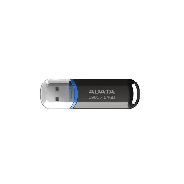 USB raktas ADATA C906 64GB USB2.0 Stick Classic Black