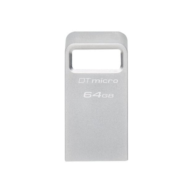 USB raktas KINGSTON 64GB DataTraveler Micro 200MB/s Metal USB 3.2 Gen 1