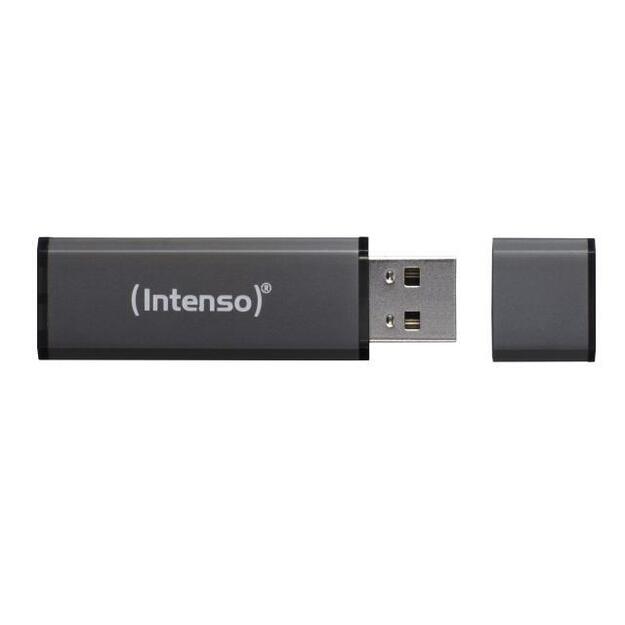USB raktas MEMORY DRIVE FLASH USB2 64GB/ANTHRACITE 3521491 INTENSO