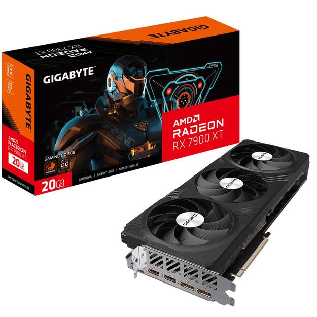 Vaizdo plokštė |GIGABYTE|AMD Radeon RX 7900 XT|20 GB|GDDR6|320 bit|PCIE 4.0 16x|Dual Slot Fansink|2xHDMI|2xDisplayPort|GV-R79XTGAMINGOC-20GD