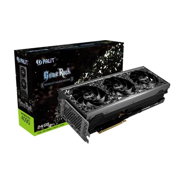 Vaizdo plokštė PALIT|NVIDIA GeForce RTX 4090|24 GB|GDDR6X|384 bit|PCIE 4.0 16x|GPU 2235 MHz|1xHDMI|3xDisplayPort|NED4090019SB-1020G