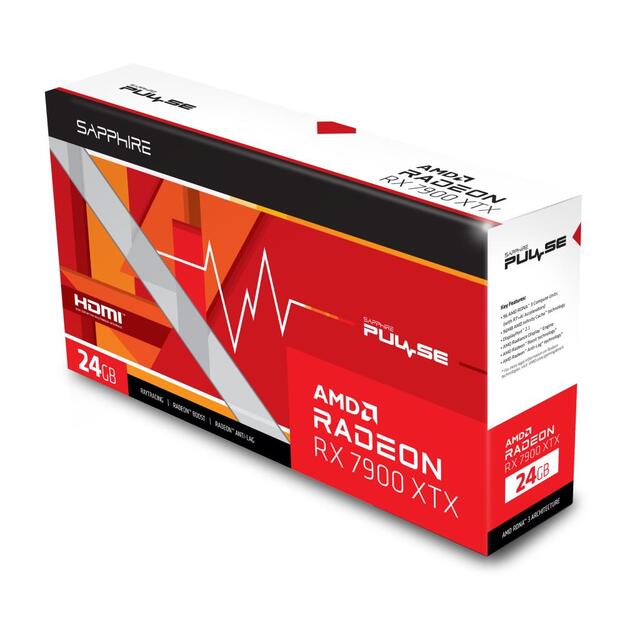 Vaizdo plokštė |SAPPHIRE|AMD Radeon RX 7900 XTX|24 GB|GDDR6|384 bit|PCIE 4.0 16x|Active|2xHDMI|2xDisplayPort|11322-02-20G