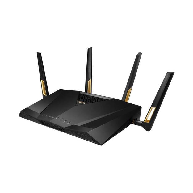 Wireless Router|ASUS|Wireless Router|6000 Mbps|Mesh|Wi-Fi 6|USB 3.2|1 WAN|4x10/100/1000M|1x2.5GbE|Number of antennas 4|RT-AX88UPRO