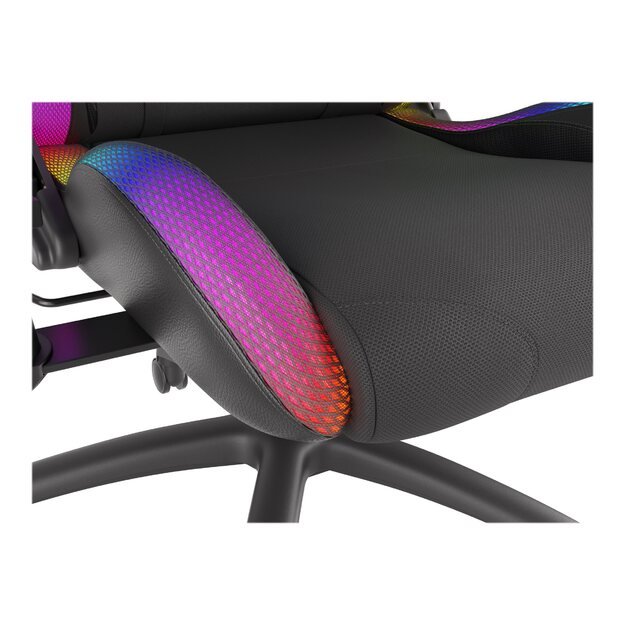 Žaidimų kėdė NATEC Genesis gaming chair Trit 500 RGB black