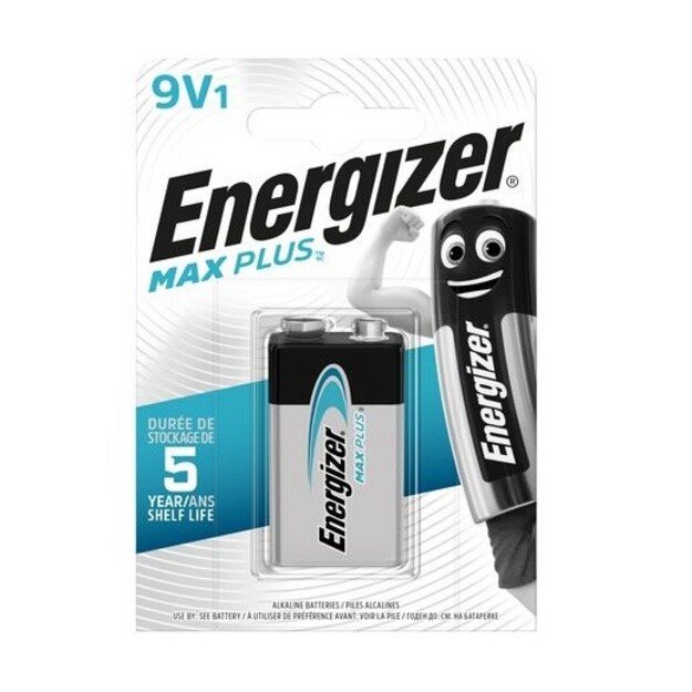 Šarminiai elementai ENERGIZER Max Plus 9V 6LR61 1vnt