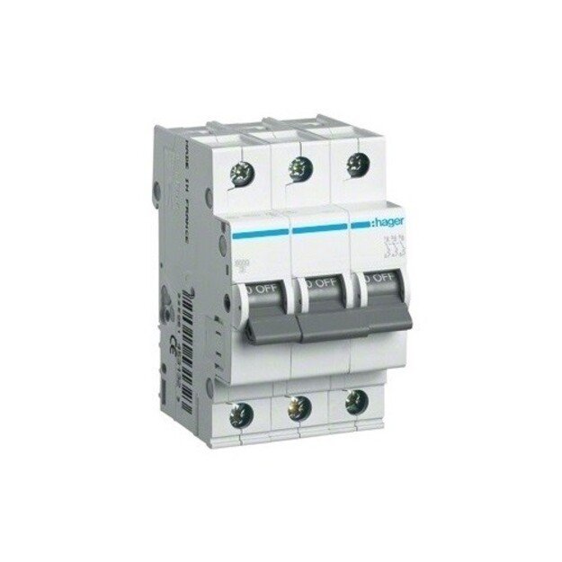 Miniature circuit breaker 3-pole 6kA C-characteristic 20A 3 modules MC320