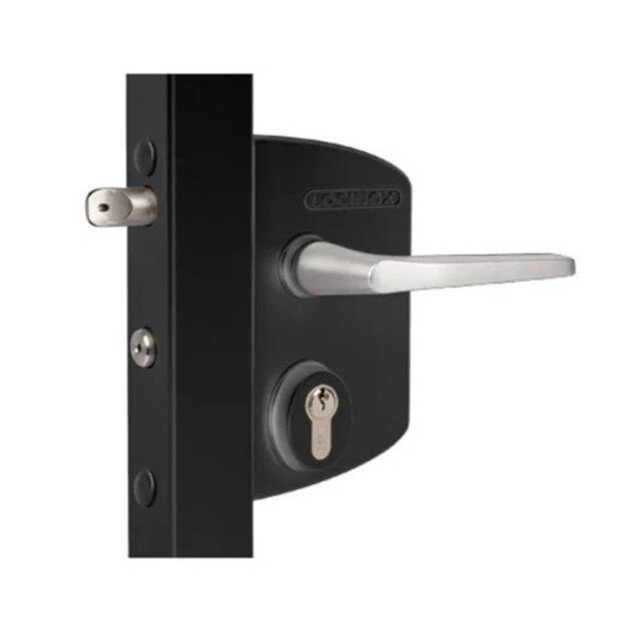 Industrial surface mounted gate lock without handle