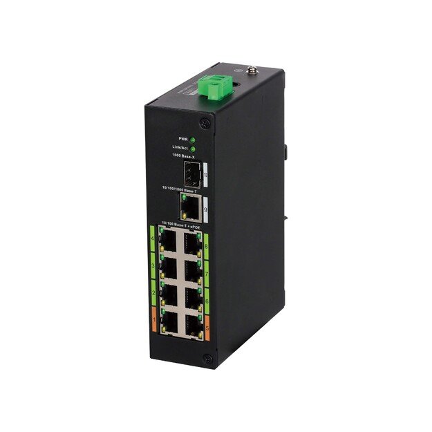 Komutatorius Dahua LR2110-8ET-120 8-port ePoE