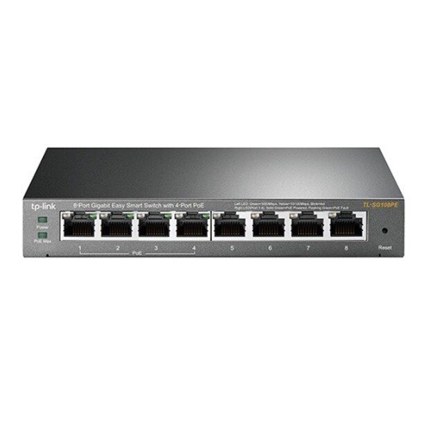 Komutatorius TP-Link TL-SG108PE 8-Port L2 Gigabit Easy Smart PoE