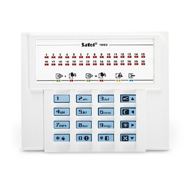 LED klaviatūra mėlynu pašvietimu Versa centralėms SATEL VERSA-LED-BL