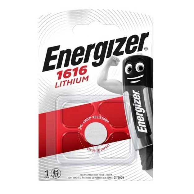 Elementai ličio tabletės ENERGIZER 3V CR1616 1vnt