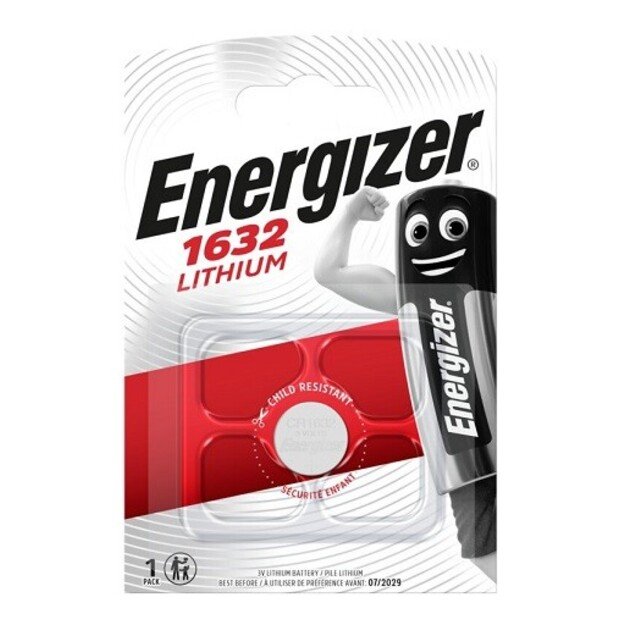 Elementai ličio tabletės ENERGIZER 3V CR1632 1vnt