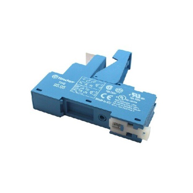 Relay socket DIN rail 10A 250V Finder 95.05SPA